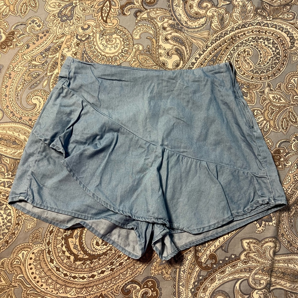 Pacsun Women’s Shorts Blue with side Zipper size 25